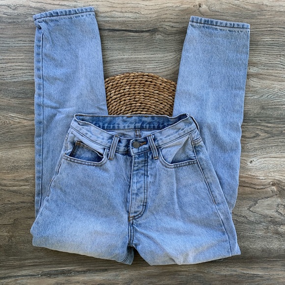 Brandy Light Denim High Rise Mom Jeans Pants - Picture 13 of 13